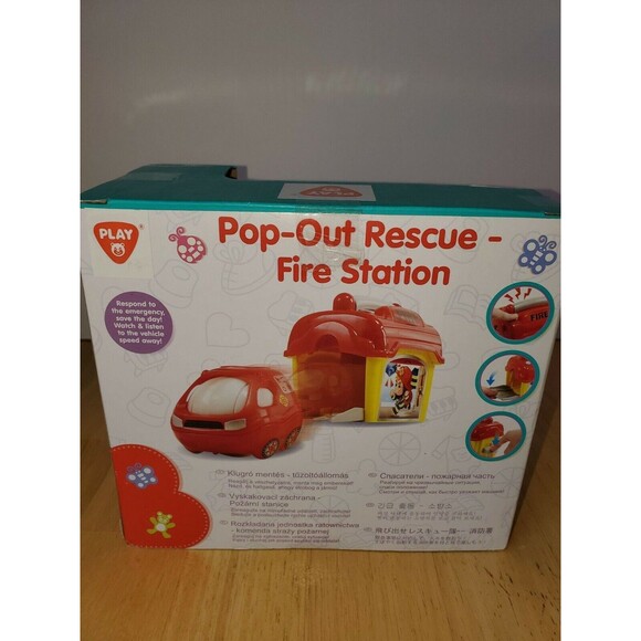 PlayGo Pop Out Rescue Fire Station Playset Kids Imagination Toy in Box NEW - Picture 2 of 3